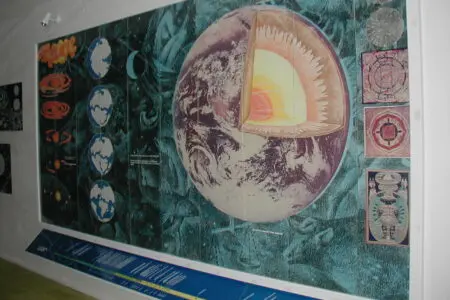 Fotografie ze staré antropologické expozice.