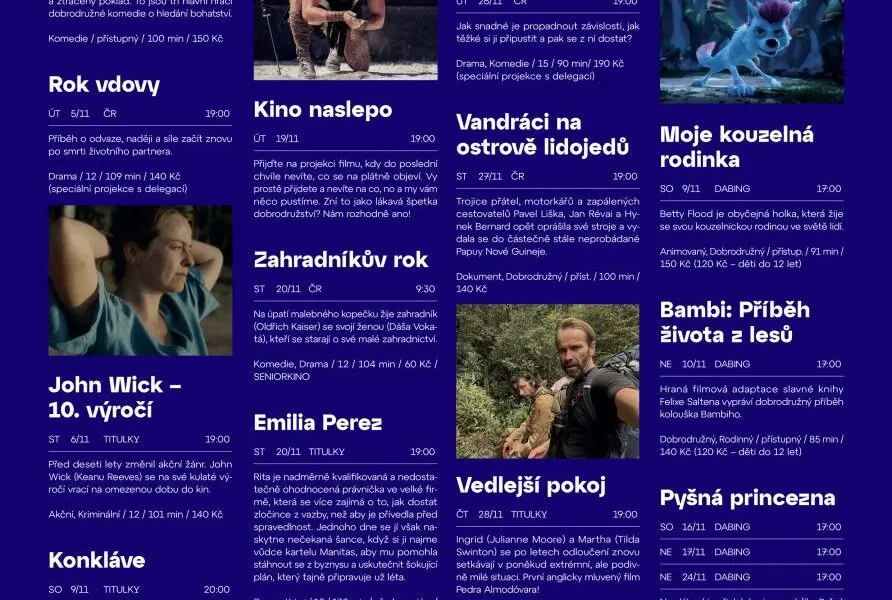 Program kina na leden