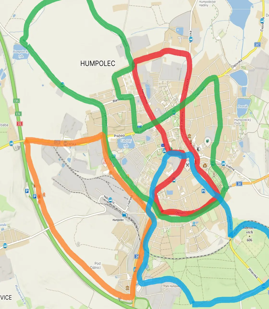 Mapa výletů