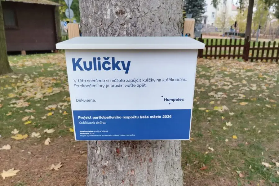 Kuličkodráhu nově doplňuje schránka s kuličkami k zapůjčení