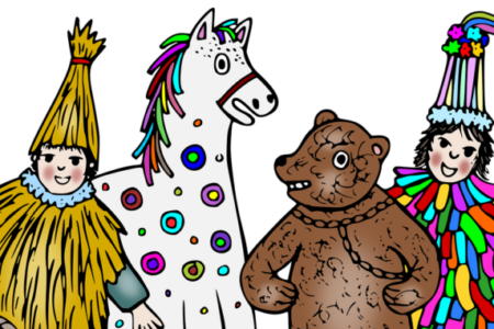 Masopustní průvod v&nbsp;Senožatech