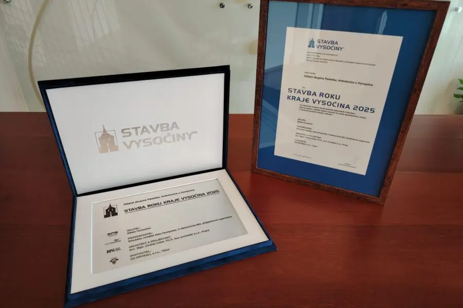 Mateřská škola Podhrad se uchází o&nbsp;titul Stavba roku Kraje Vysočina