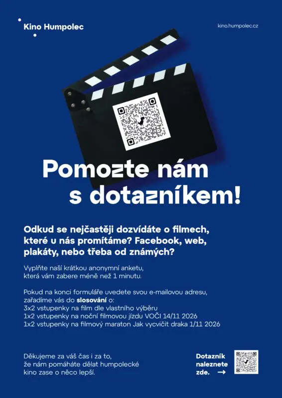 Pomozte nám zjistit, jak se k&nbsp;vám dostávají informace o&nbsp;programu našeho kina!
