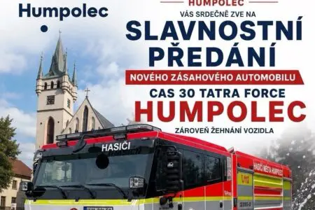 Slavnostní předání nového zásahového automobilu