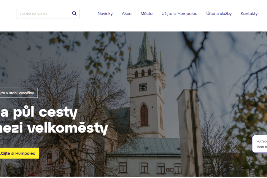 S vyhledáváním na městském webu pomáhá chatbot